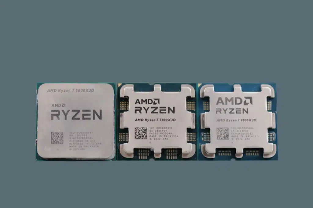 AMD Ryzen 7 9800X3D and its predecessor